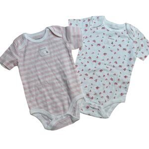 Bundle of Burt's Bees Baby Onesies sz 6-9m Organic Cotton Onesies